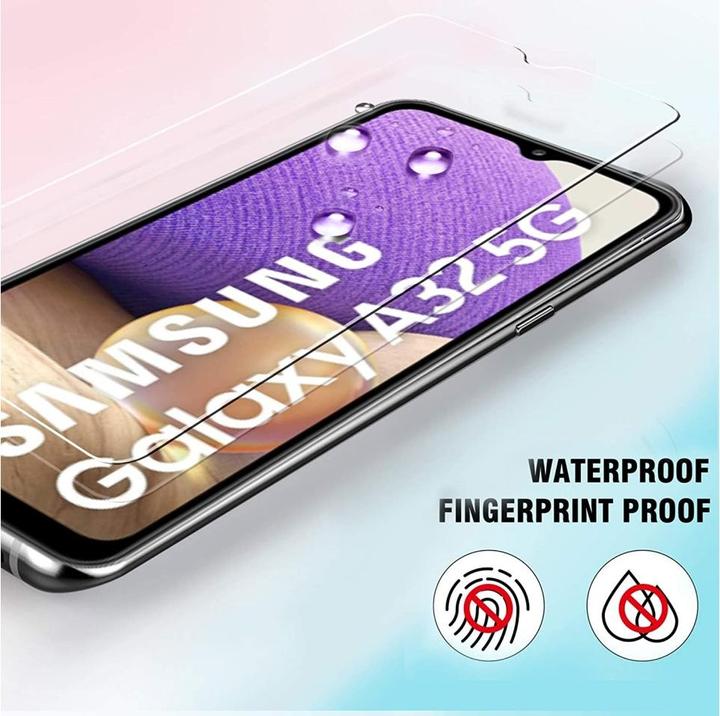 Actual product image Screenguard Samsung Galaxy A32 5G bulletproof glass protective film Case Friendly Design (1 Piece, Samsung Galaxy A32 5G)