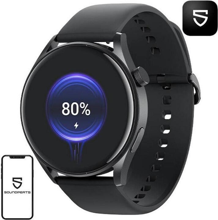Actual product image Soundpeats Watch4 smartwatch (black)