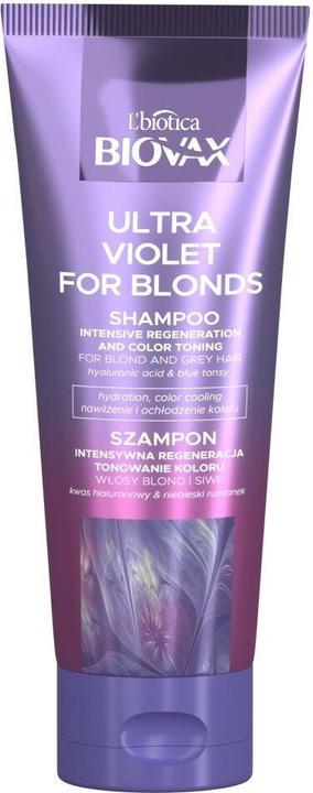 Produktbild L´Biotica L'Biotica Biovax Ultra Violet Foronds Shampoo Intensively Regenerating Toning Shampoo Foronde And (200 ml, Flüssiges Shampoo)