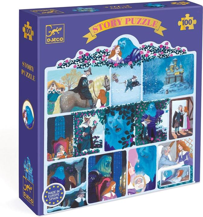 Produktbild Djeco Geschichtenpuzzle Schöne und das Biest 100 Teile (100 Teile)