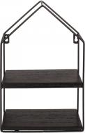 Image du produit Ootb Étagère murale métal/bois avec 2 étagères
