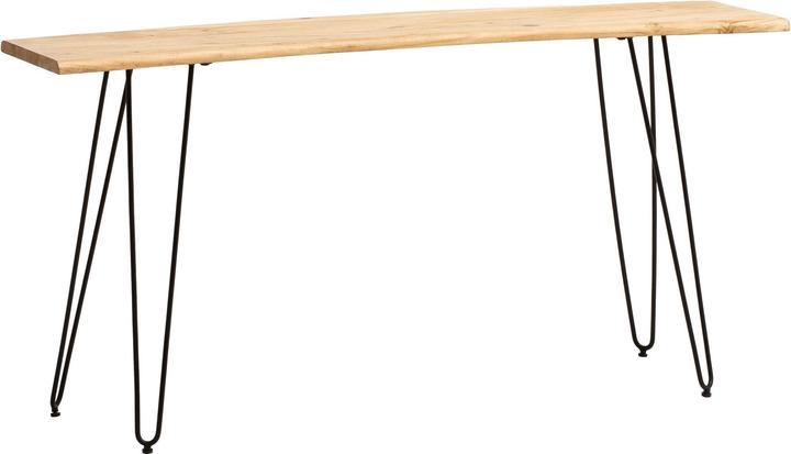 Produktbild FineBuy Konsolentisch Anrichte 150 cm Ablagetisch Massivholz Baumkante Modern (150 x 75 x 35 cm)