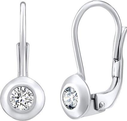 Produktbild Silvego Glittering silver earrings with clear Swarovski Zirconia SILVEGO31442w