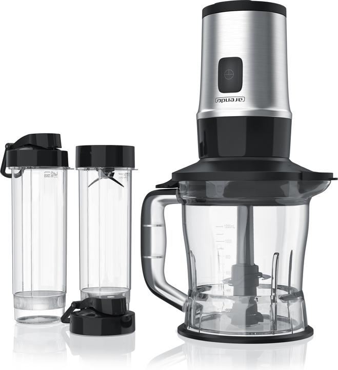 Produktbild Arendo Standmixer 700 W, Edelstahl Mixer & Zerkleinerer 1,2L 2IN1 inkl. 2x Mixbehälter je 0,57L (1200 ml, 700 W)
