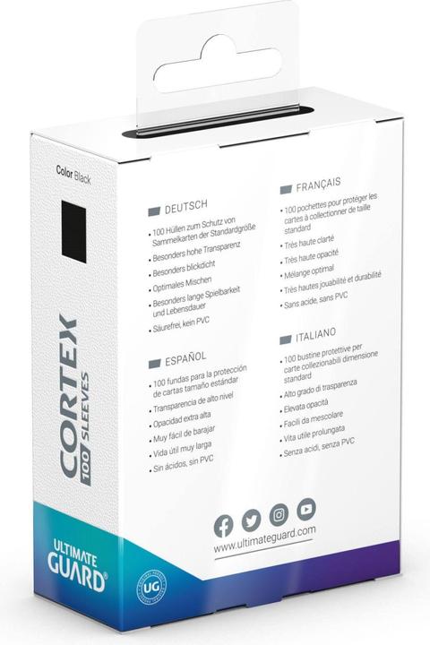 Immagine prodotto Ultimate Guard UGD011145 - Cortex Sleeves Standardgrösse Schwarz (100)