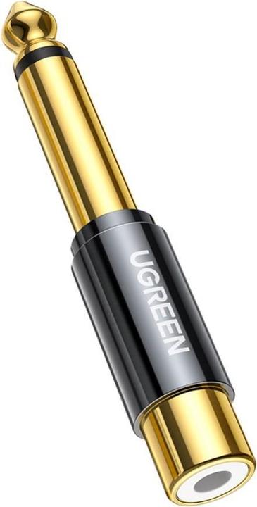 Actual product image Ugreen 6.35 mm jack plug to RCA cinch socket adapter (Jack adapter)