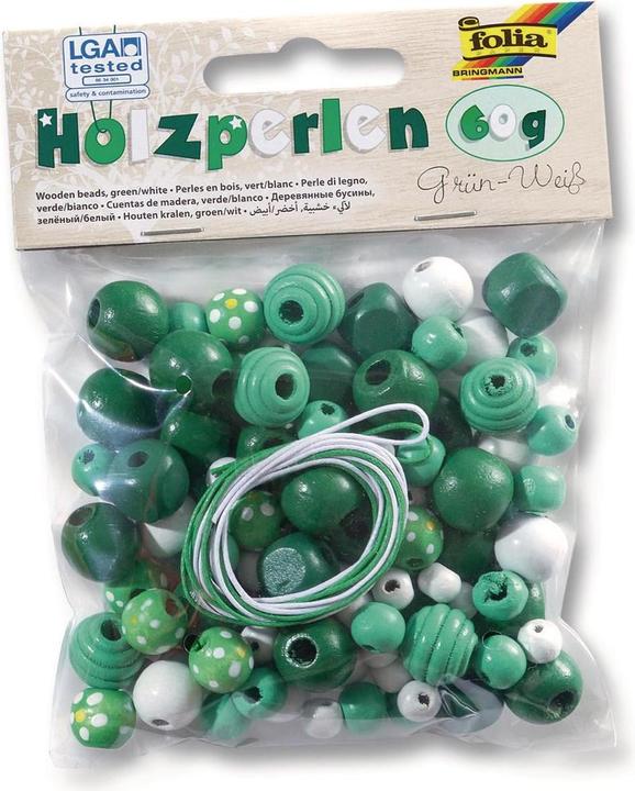 Actual product image Folia Wood Beads