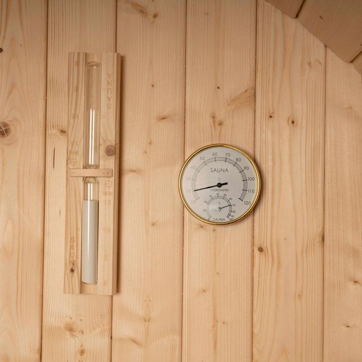 Actual product image Home Deluxe Outdoor sauna barrel sauna AQUILA L- 195 x 180 cm for 4 persons - sauna with 6kW heater