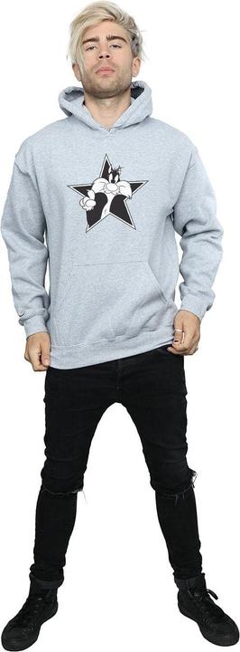 Image du produit Looney Tunes - Sweat à capuche SYLVESTER MONO STAR - Homme (S)