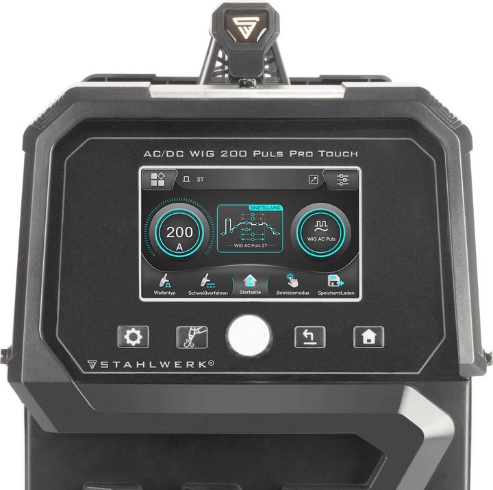Actual product image Stahlwerk AC/DC TIG 200 Puls Pro Touch fully equipped gas-shielded arc welder