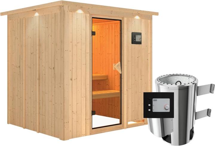 Image du produit Karibu Daria avec une couronne de toit (Contrôle externe Plug & Play 3,6 KW)