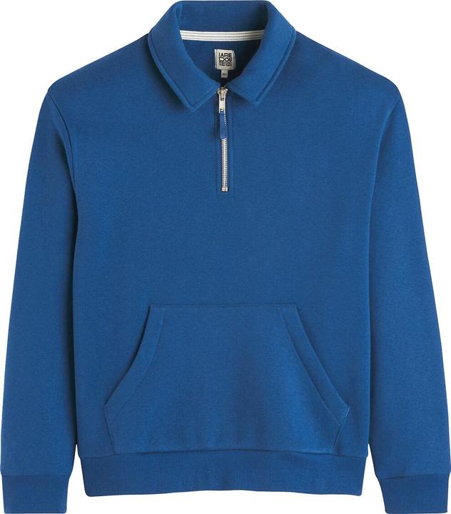 Produktbild La Redoute Collections Sweatshirt mit Polokragen und Reissverschluss (120 B)