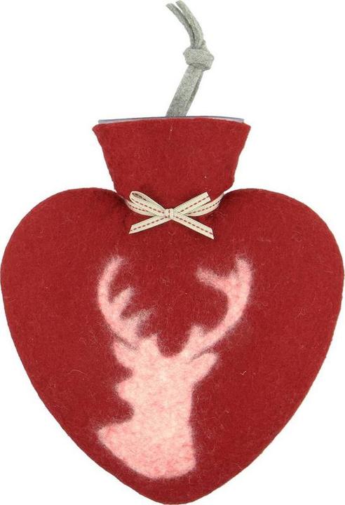 Actual product image Dorothee Lehnen Hot-water bottle deer, 0.7 l, red (0.70 l)