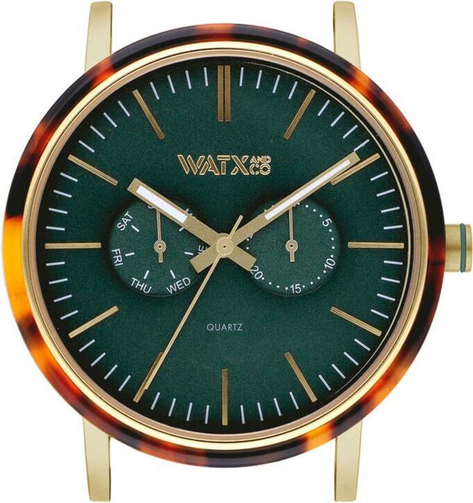 Watx & Colors Unisex-Uhr WXCA2740 grün Gold (Ø 44 mm) (44 mm)