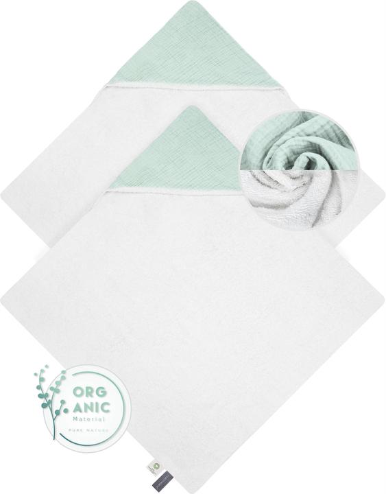 Image du produit Aspero 2x Baby Musselin Wickeltücher aus Bio-Baumwolle