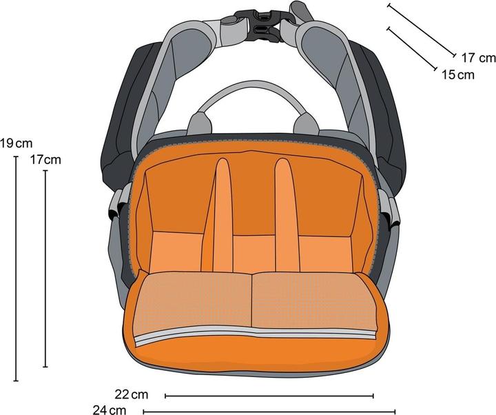 Produktbild mantona ElementsPro 20 (Kamera Schultertasche, Kamera Bereitschaftstasche, 10.29 l)