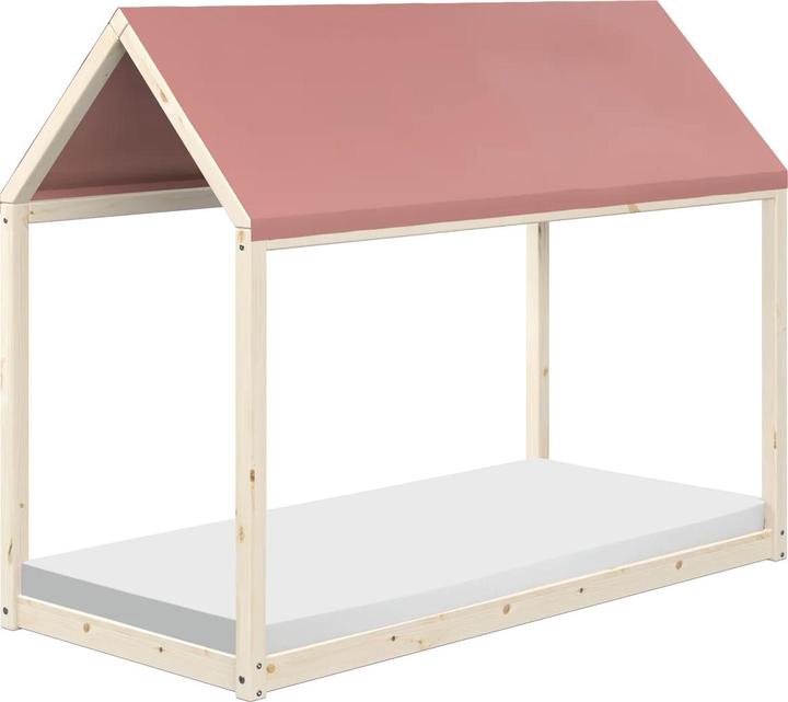 Flexa Baldacchino in tessuto per letto singolo Cottage Misty Rose