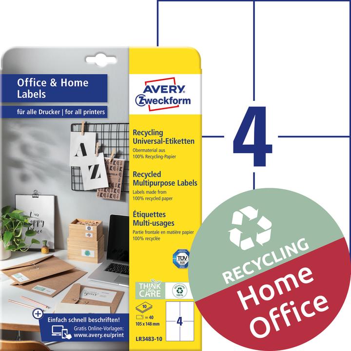 Actual product image Avery Universal labels