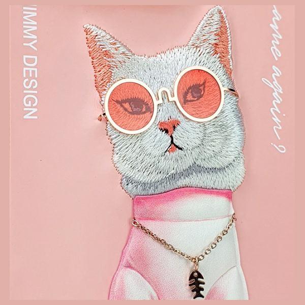 Produktbild Nimmy case iPhone 15 Pro Max 6.7" pink Glasses Cool Cat (Apple iPhone 15 Pro Max)