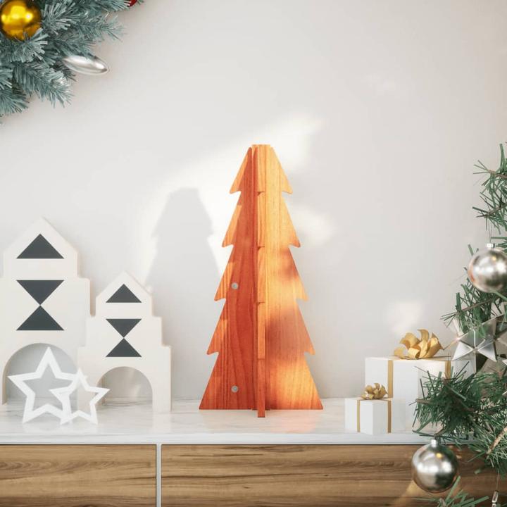 Actual product image VidaXL Christmas tree wood Christmas tree decoration wooden tree 49cm solid wood pine