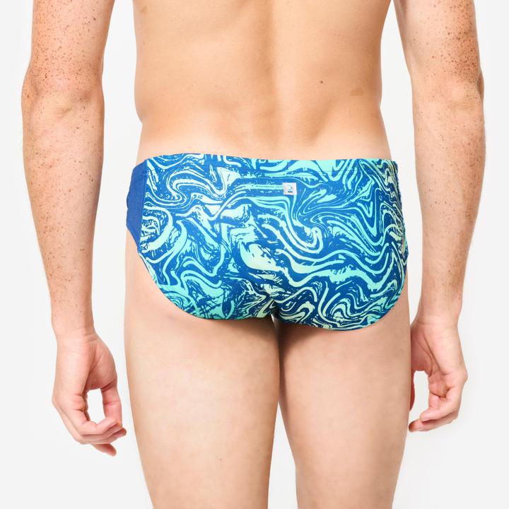 Actual product image Watko Badehose Slip Wasserball Herren - 500 All Vai türkis (38)