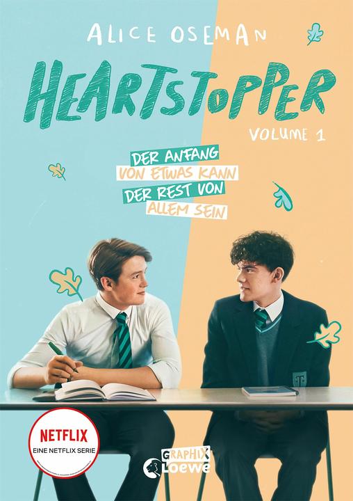 Actual product image Heartstopper Volume 1 (German, Loewe Graphix, Alice Oseman, Vanessa Walder, 2022)