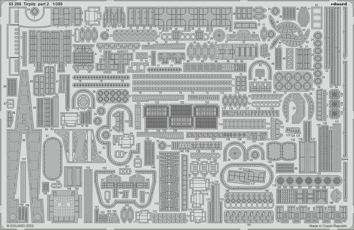 Actual product image Eduard Tirpitz part 2 1/350