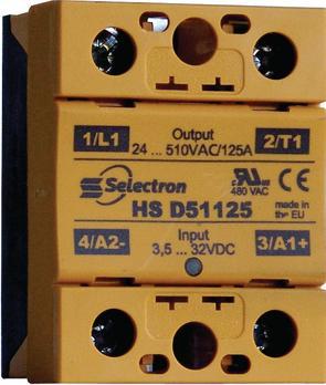 Produktbild Selectron Halbleiterrelais, HS, 1 Schliesser, 50A, 280V, Schraubklemme