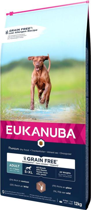 Actual product image Eukanuba Grain Free, Adult of all sizes, with game, 12kg (Adult, 1 pcs., 12000 g)