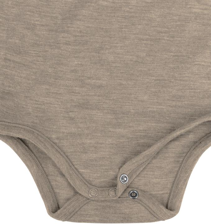 Actual product image Normani Set of 3 baby body wrap long sleeve toddler bodysuit made from merino wool - 9357 (86)
