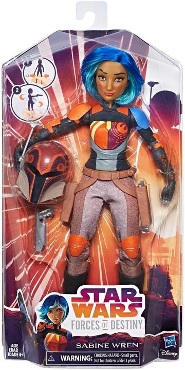 Immagine prodotto Hasbro Star Wars Forces of Destiny Sabine Wren Figura d'avventura