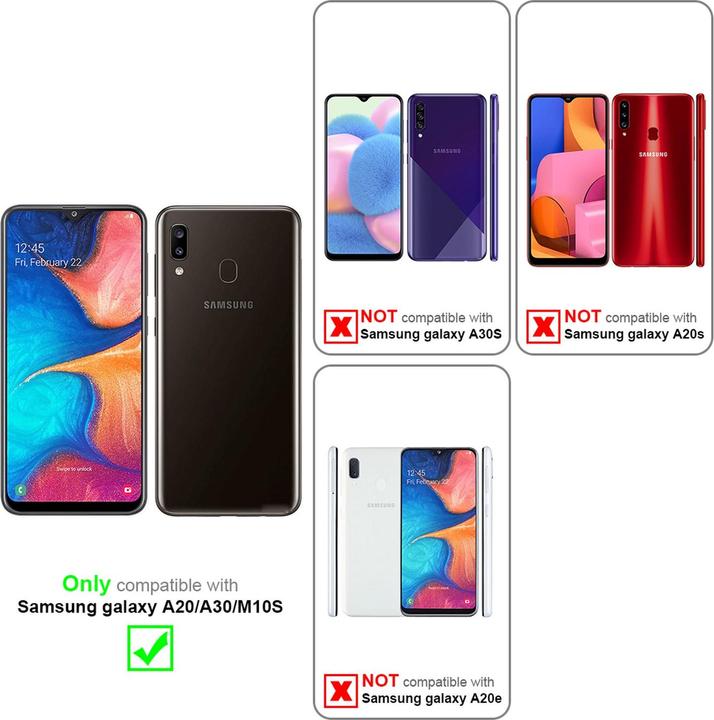 Productafbeelding Cadorabo Boek Jeans Optiek Cover (TCL A30, Samsung Galaxy M10, Samsung Galaxy A20)