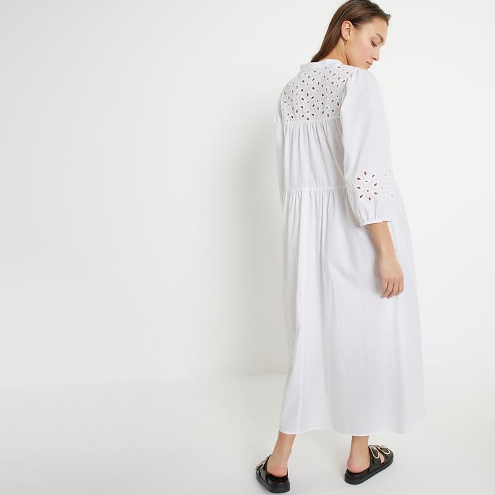 Actual product image La Redoute Collections Long dress with embroidery & A-line (36)