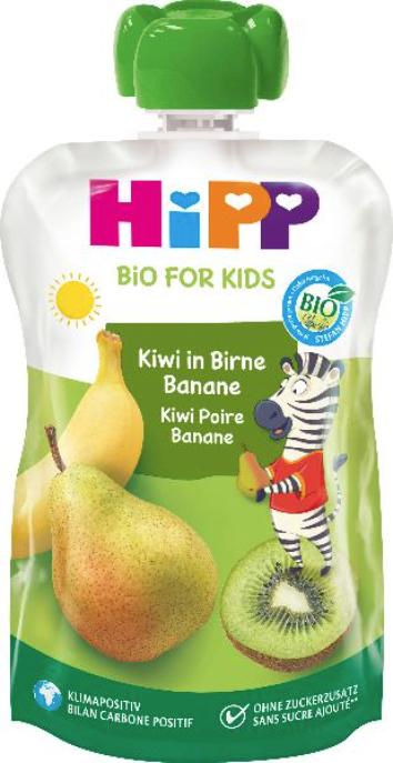 Actual product image Hipp Kiwi in Pear Banana Charlie Zebra (100 g)