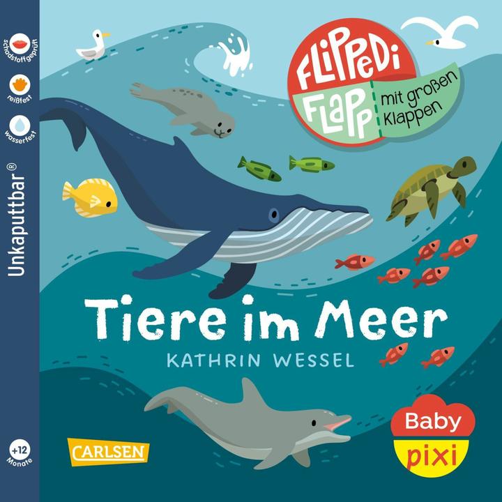 Produktbild Baby Pixi (unkaputtbar) 142: Flippediflapp: Tiere im Meer (Deutsch)