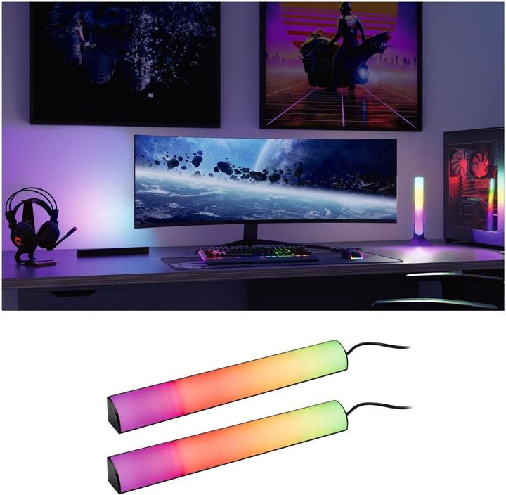 Image du produit Paulmann Bâtons lumineux dynamiques (RGB, 30.50 cm, Intérieur)