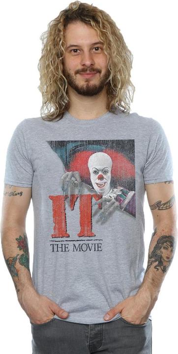 Actual product image It Mens Distressed Poster T-Shirt (XXL)