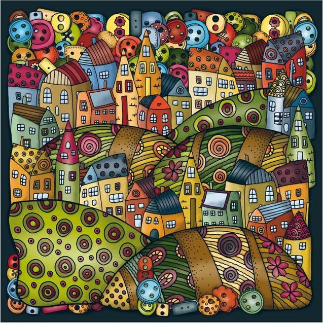 Actual product image Curiosi Puzzle Palapeli Mountain Village (210 pieces)