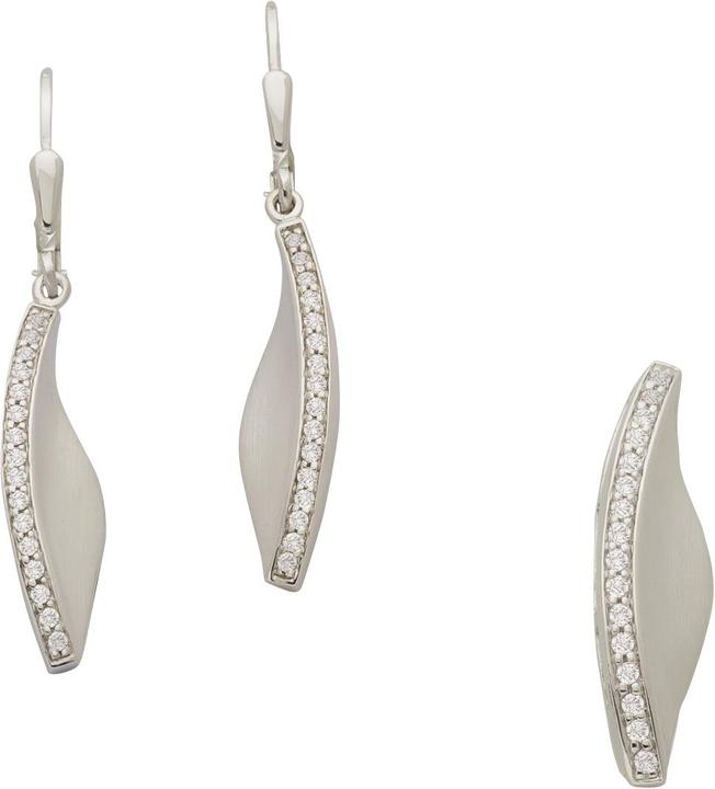 Produktbild Bijou Classic Set Ohrschmuck und Anhänger (Silber)