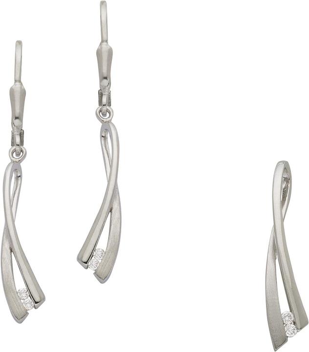 Produktbild Bijou Classic Set Ohrschmuck und Anhänger (Silber)