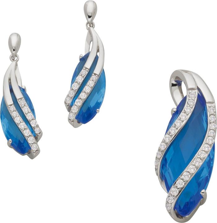 Immagine prodotto Bijou Classic Set Ohrschmuck und Anhänger (Argento)