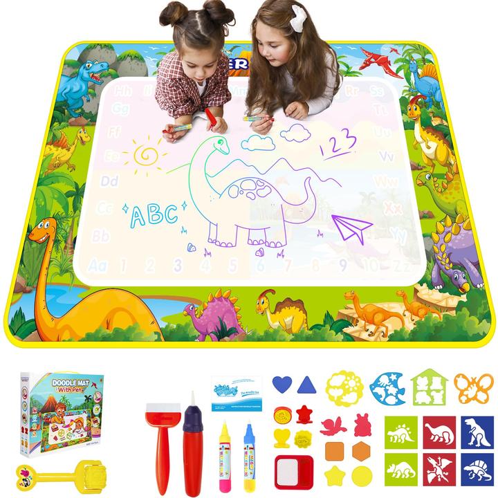Actual product image Activity Board Water Doodle Mat Aqua Magic Drawing Mat Reusable drawing mat for children