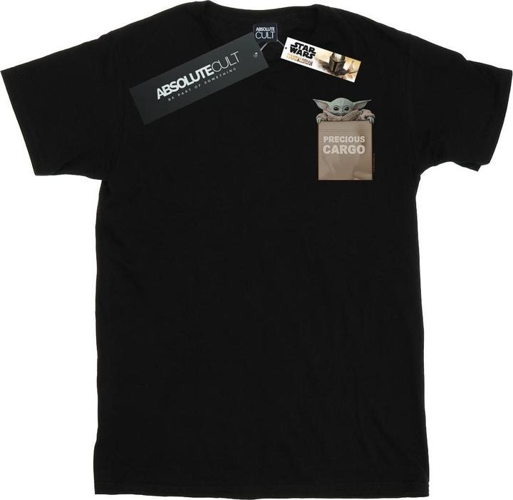 Actual product image Star Wars Mens The Mandalorian Precious Cargo Faux Pocket T-Shirt (XL)