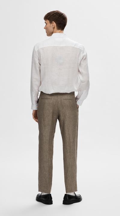 Actual product image Selected Homme Regular fit linen suit trousers (46)