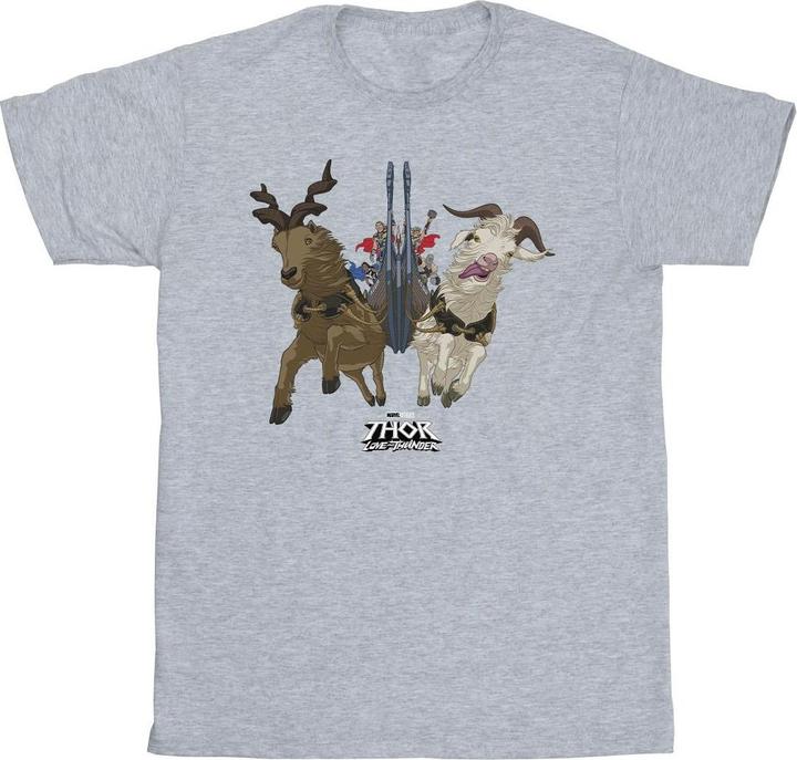 Image du produit - T-shirt THOR LOVE AND THUNDER VIKING SHIP - Homme (XL)