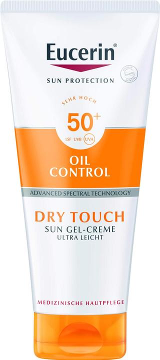 Actual product image Eucerin Dry Touch Sun Gel Cream Ultra Light SPF 50+, 200 ml Cream (Sun cream face, SPF 50+, 200 ml, 150 g)