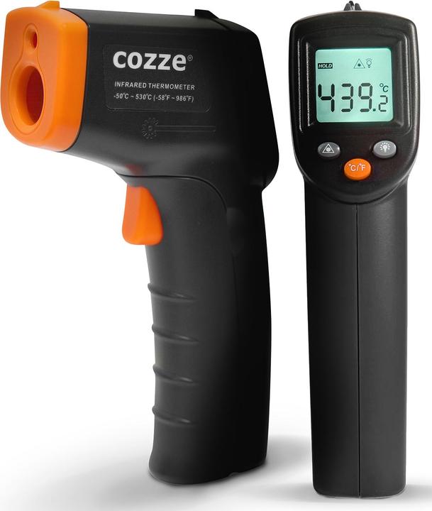 Actual product image Cozze Infrared thermometer with pistol grip 530°C