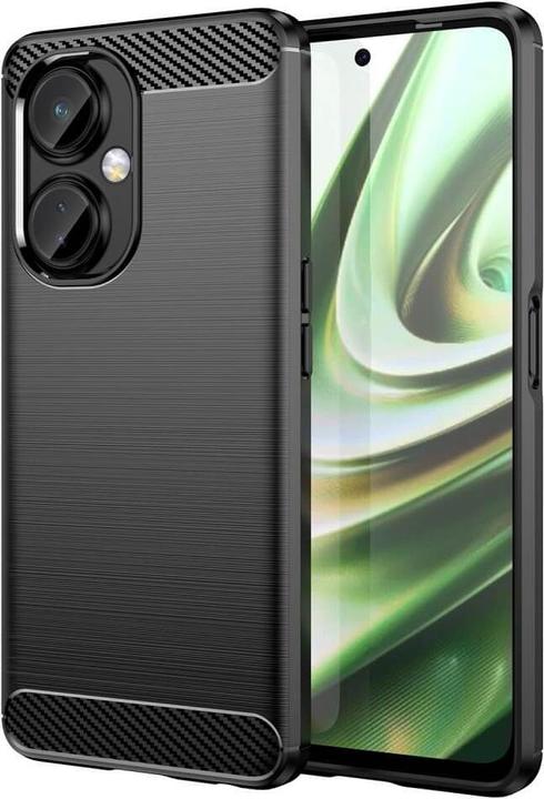 Cover-Discount OnePlus Nord CE 3 Lite - Housse métal look carbone noir (OnePlus Nord CE 3 Lite)
