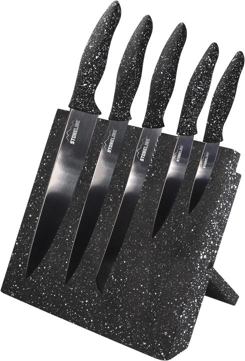 Actual product image Stoneline 5-piece knife set with block
