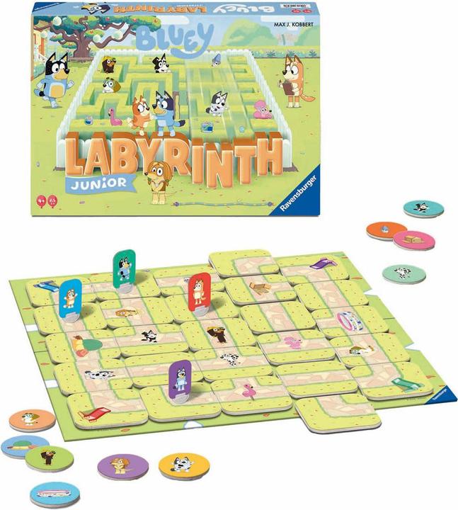Produktbild Ravensburger Bluey Junior Labyrinth (Deutsch, Spanisch, Französisch, Niederländisch, Italienisch, Portugiesisch, Englisch)